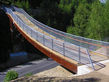 Turistická lávka Rádlo – cyklistická lávka přes silnici I/35