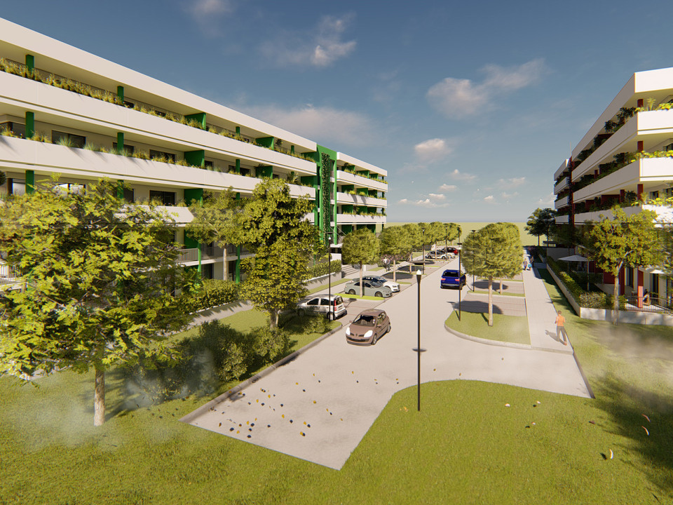 Rezidence Bartošova čtvrť, Zlín – revitalizace zeleně