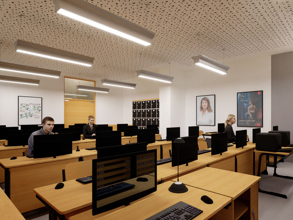 Novostavba budovy Střední školy živnostenské Sokolov