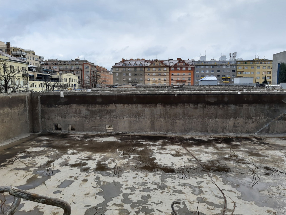 Sanace komor vodojemu Flora v Praze