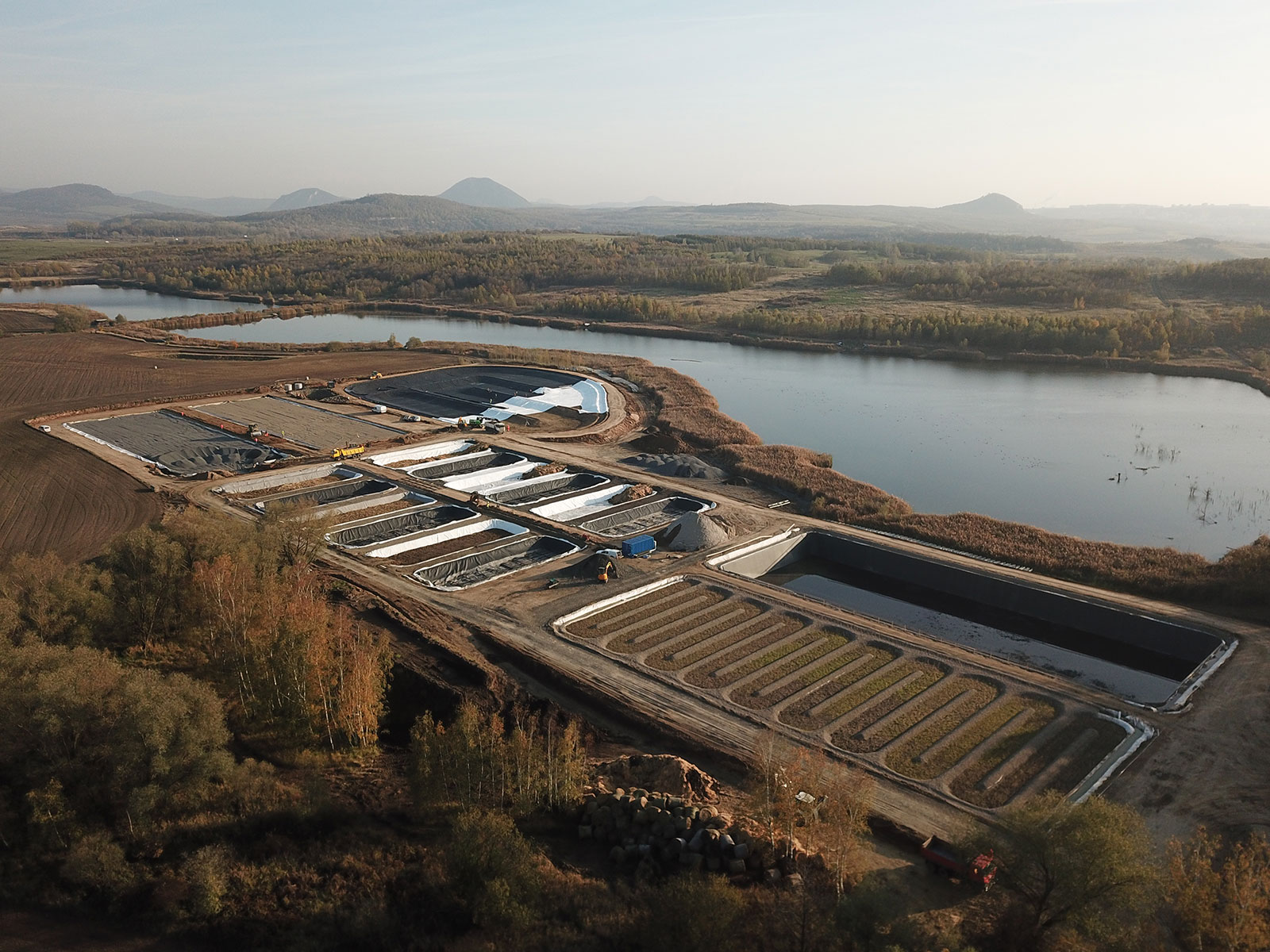 Biotechnologický systém čištění důlních vod v Mariánských Radčicích