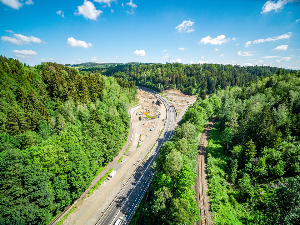 Mimoúrovňová křižovatka Rádelský mlýn