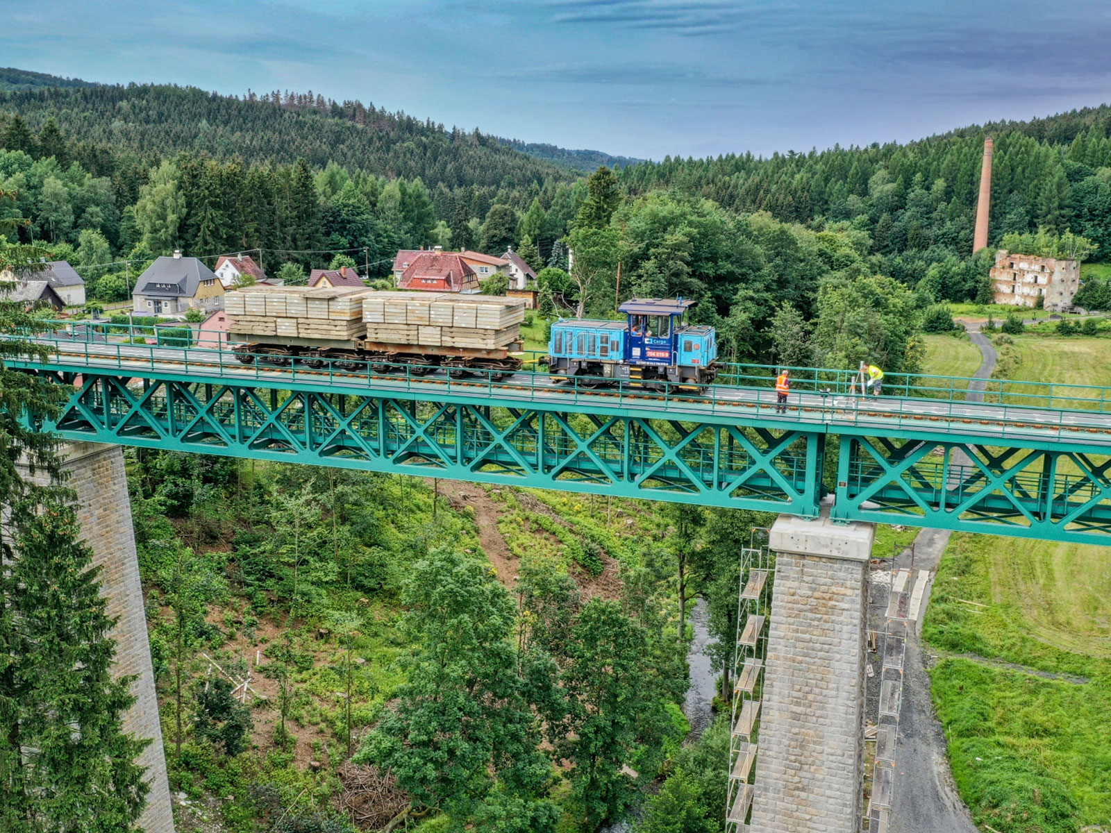 Vilémovský železniční viadukt na trati Rumburk – Sebnitz