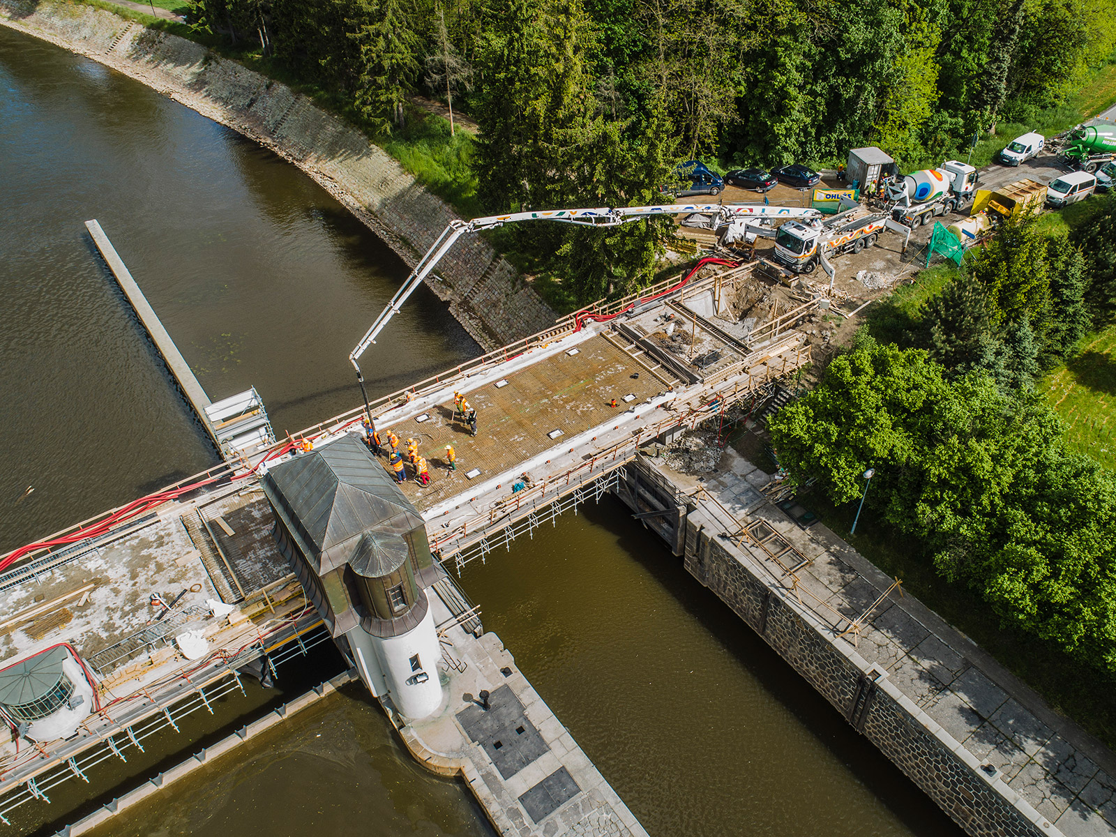 Modernizace mostu přes Labe v Přelouči