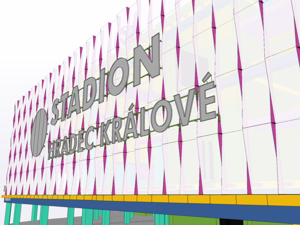 Multifunkční fotbalový stadion v Hradci Králové