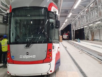 Odstavy tramvají u Hlavního nádraží v Olomouci
