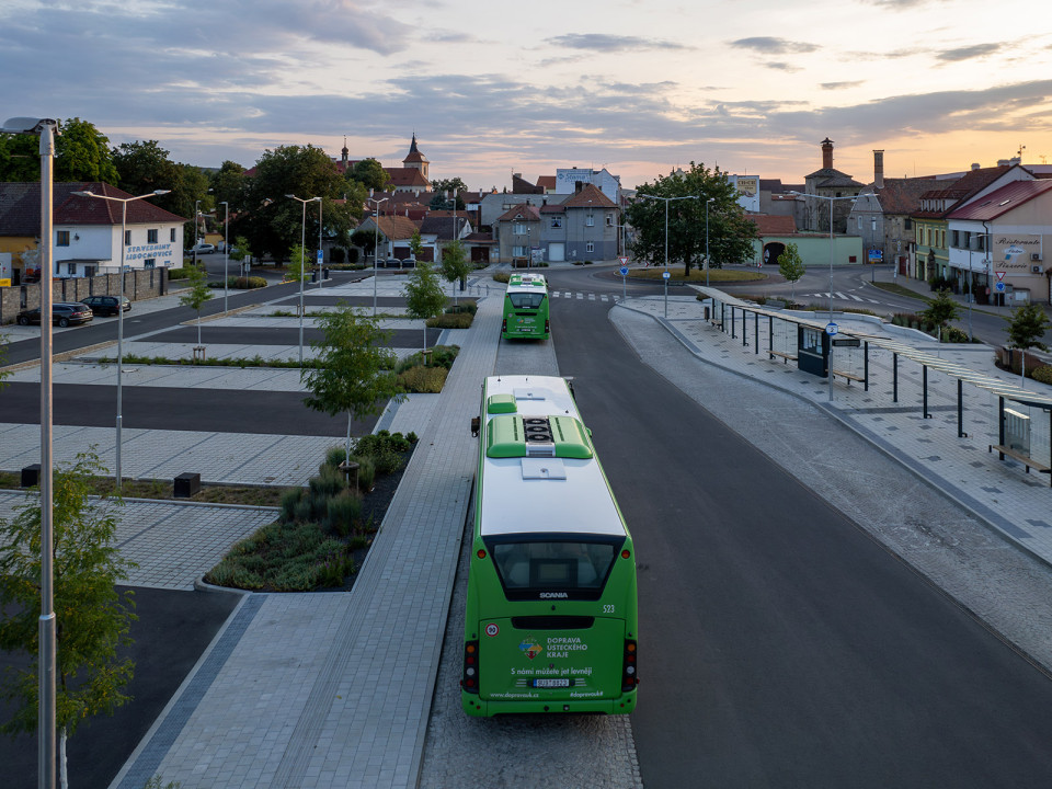 Modernizace autobusového nádraží a parkoviště v Libochovicích