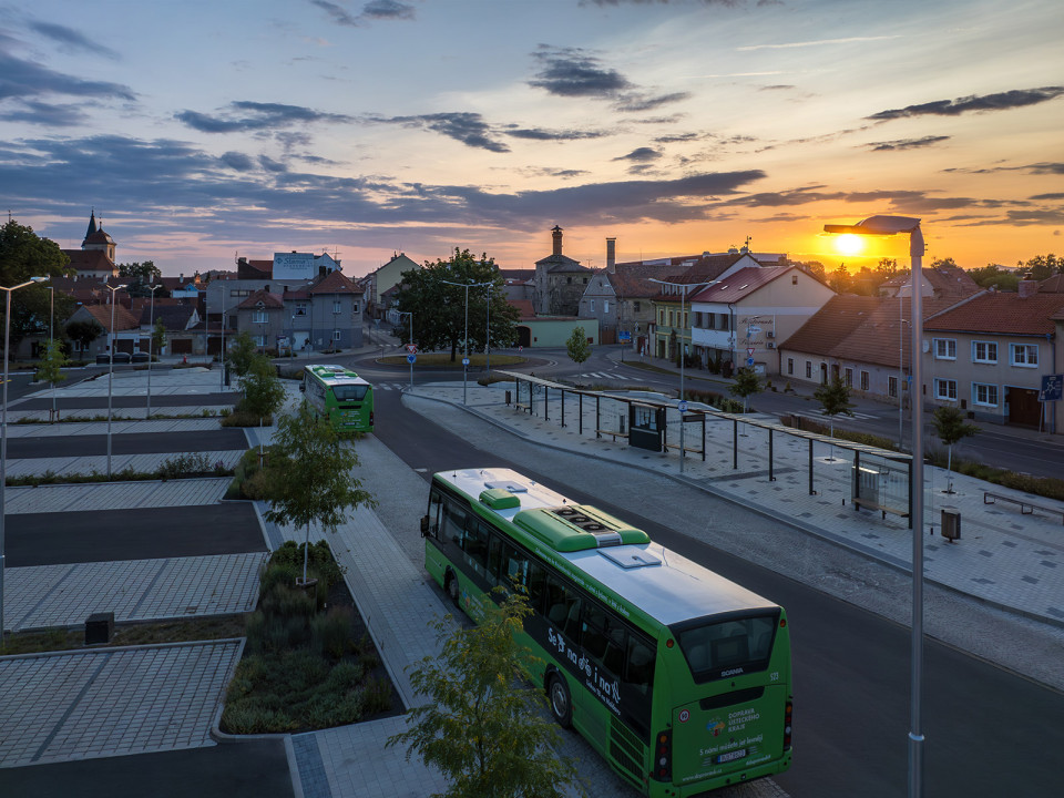 Modernizace autobusového nádraží a parkoviště v Libochovicích