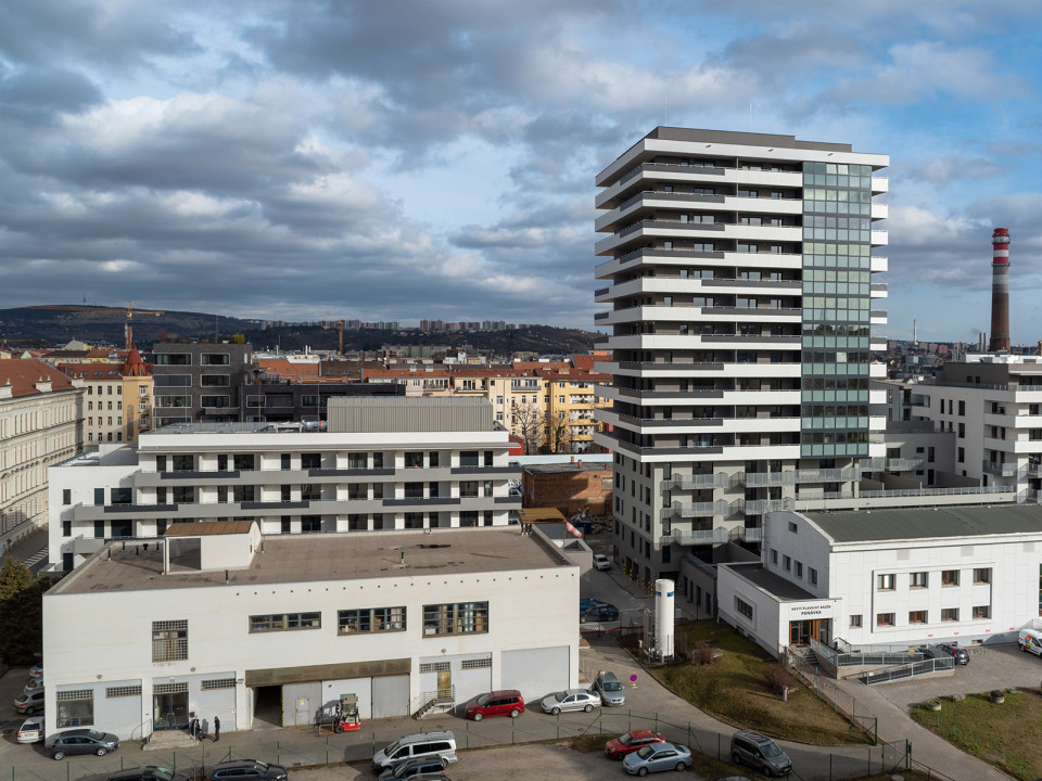 Polyfunkční dům Ponávka Tower v Brně - Zábrdovicích