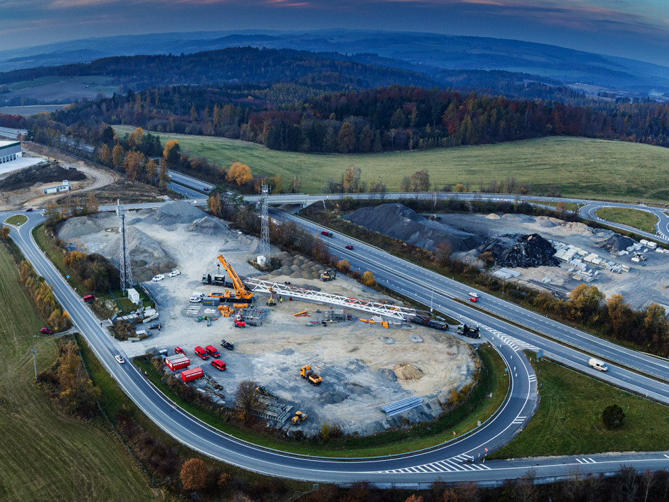 Most Kaliště – nadjezd přes D1 u Turkovic