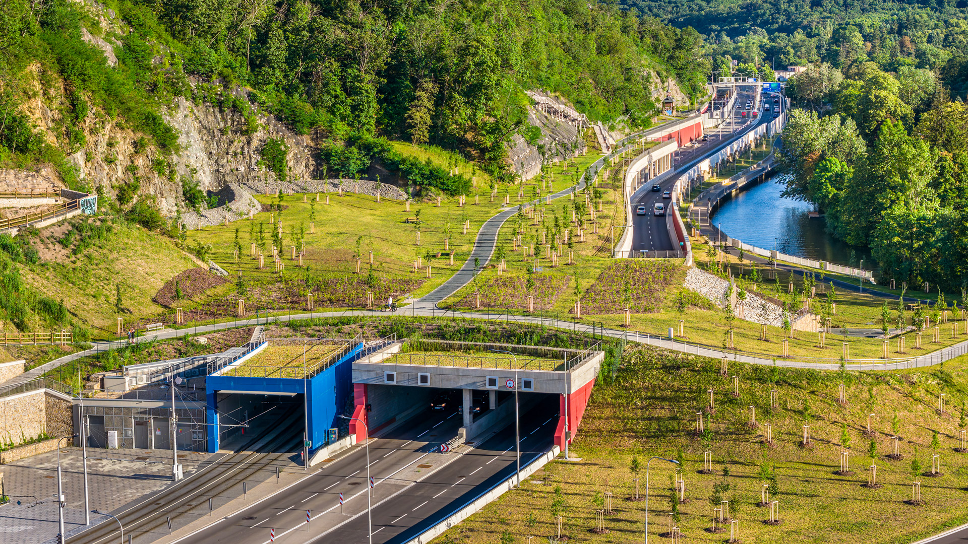 Silniční galerie – Velký městský okruh Brno, úsek Žabovřeská, II. etapa