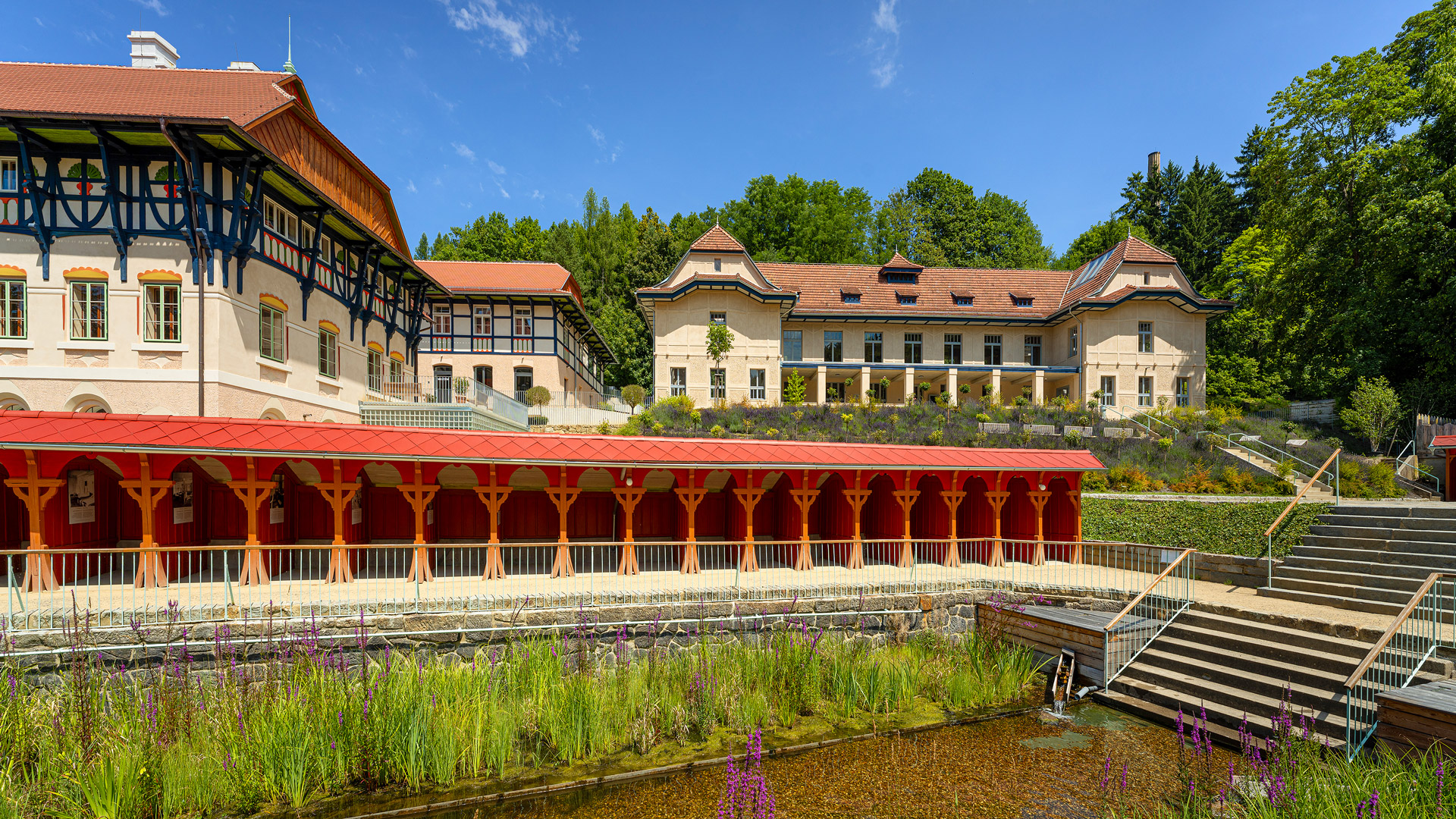 Rekonstrukce Slunečních lázní v Luhačovicích