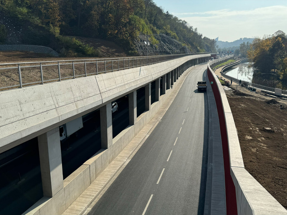 Silniční galerie – Velký městský okruh Brno, úsek Žabovřeská, II. etapa