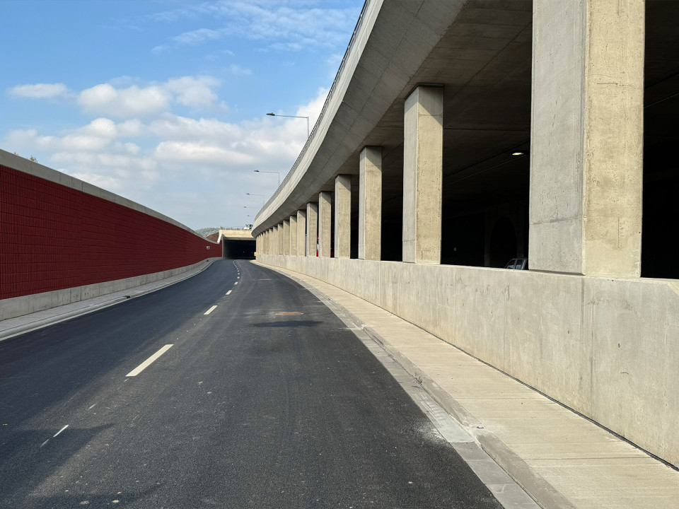 Silniční galerie – Velký městský okruh Brno, úsek Žabovřeská, II. etapa