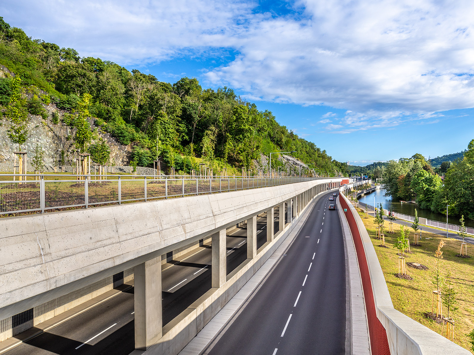 Silniční galerie – Velký městský okruh Brno, úsek Žabovřeská, II. etapa