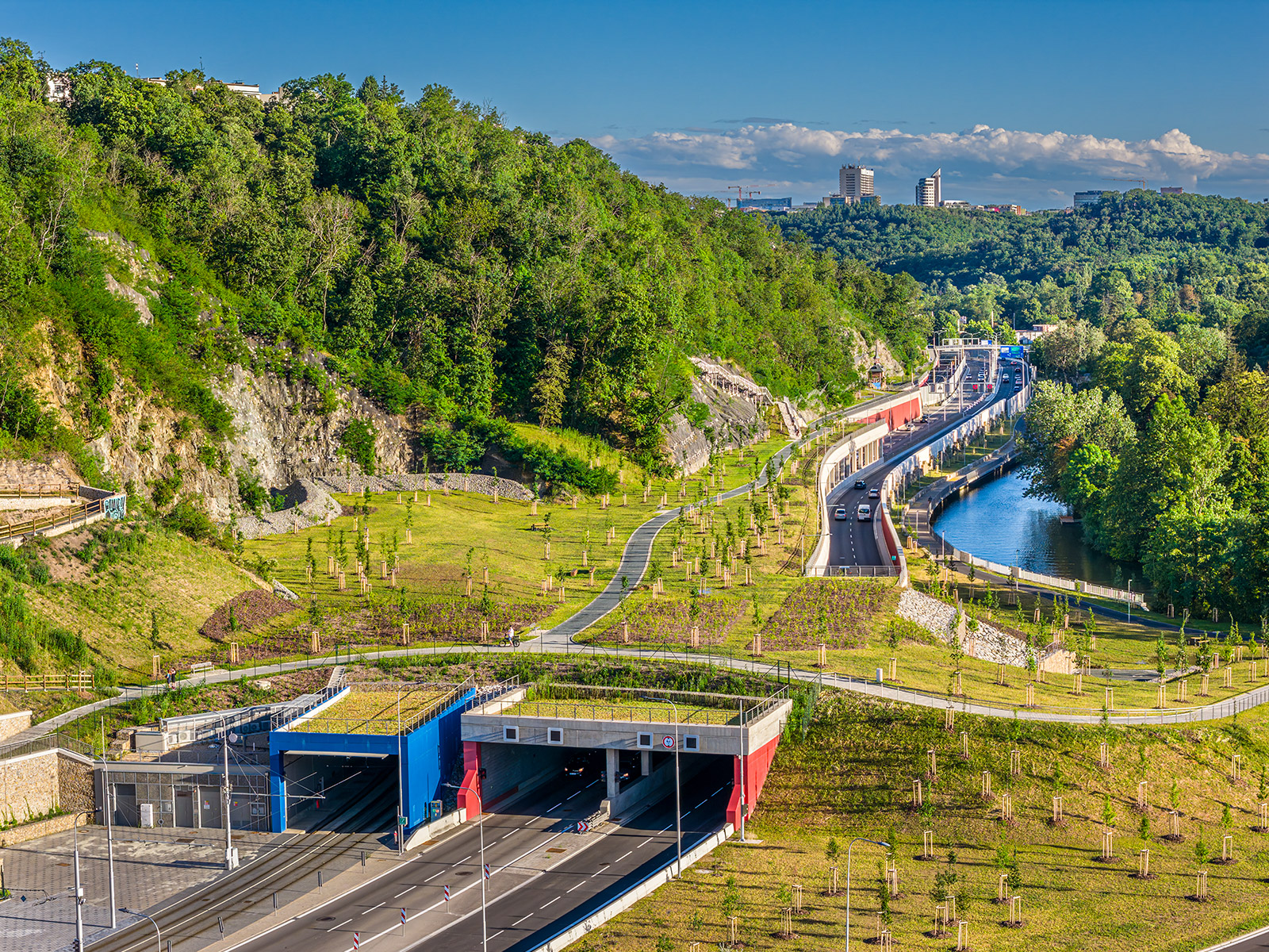 Silniční galerie – Velký městský okruh Brno, úsek Žabovřeská, II. etapa