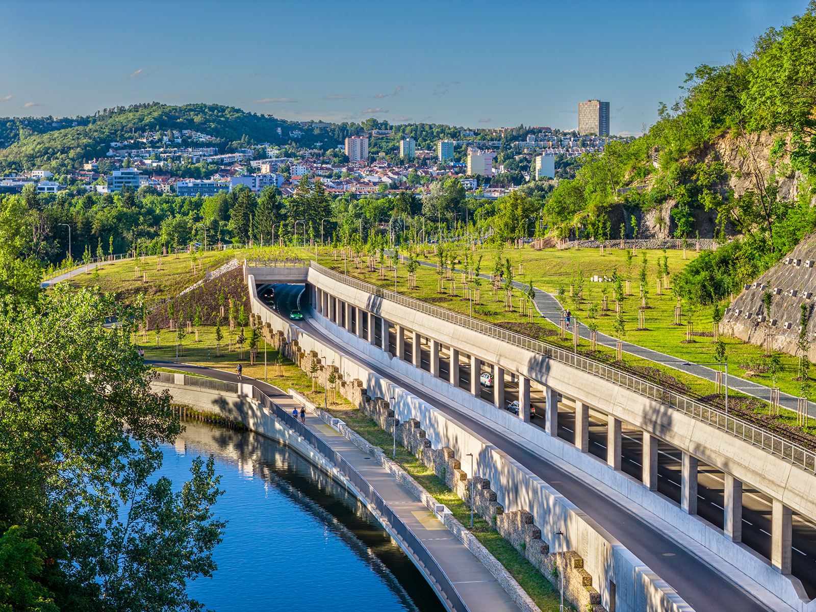 Silniční galerie – Velký městský okruh Brno, úsek Žabovřeská, II. etapa