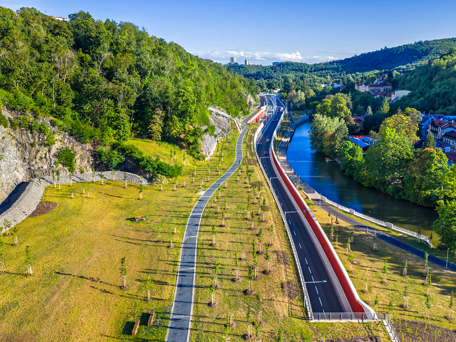 Silniční galerie – Velký městský okruh Brno, úsek Žabovřeská, II. etapa
