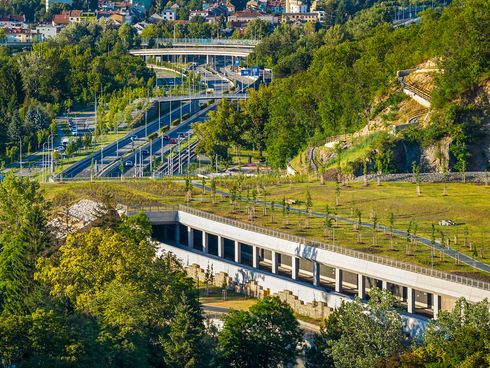 Silniční galerie – Velký městský okruh Brno, úsek Žabovřeská, II. etapa