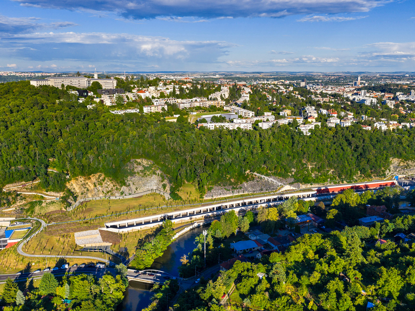 Silniční galerie – Velký městský okruh Brno, úsek Žabovřeská, II. etapa