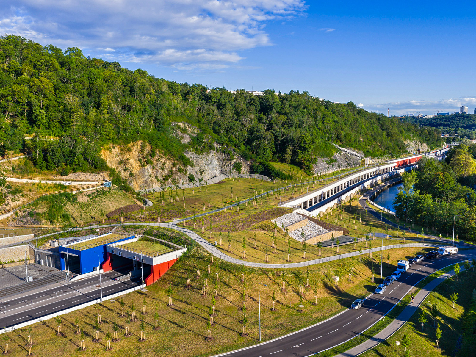 Silniční galerie – Velký městský okruh Brno, úsek Žabovřeská, II. etapa