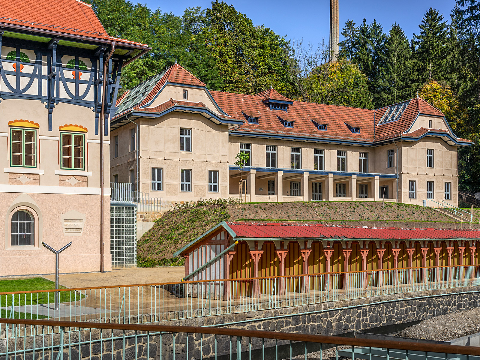 Rekonstrukce Slunečních lázní v Luhačovicích