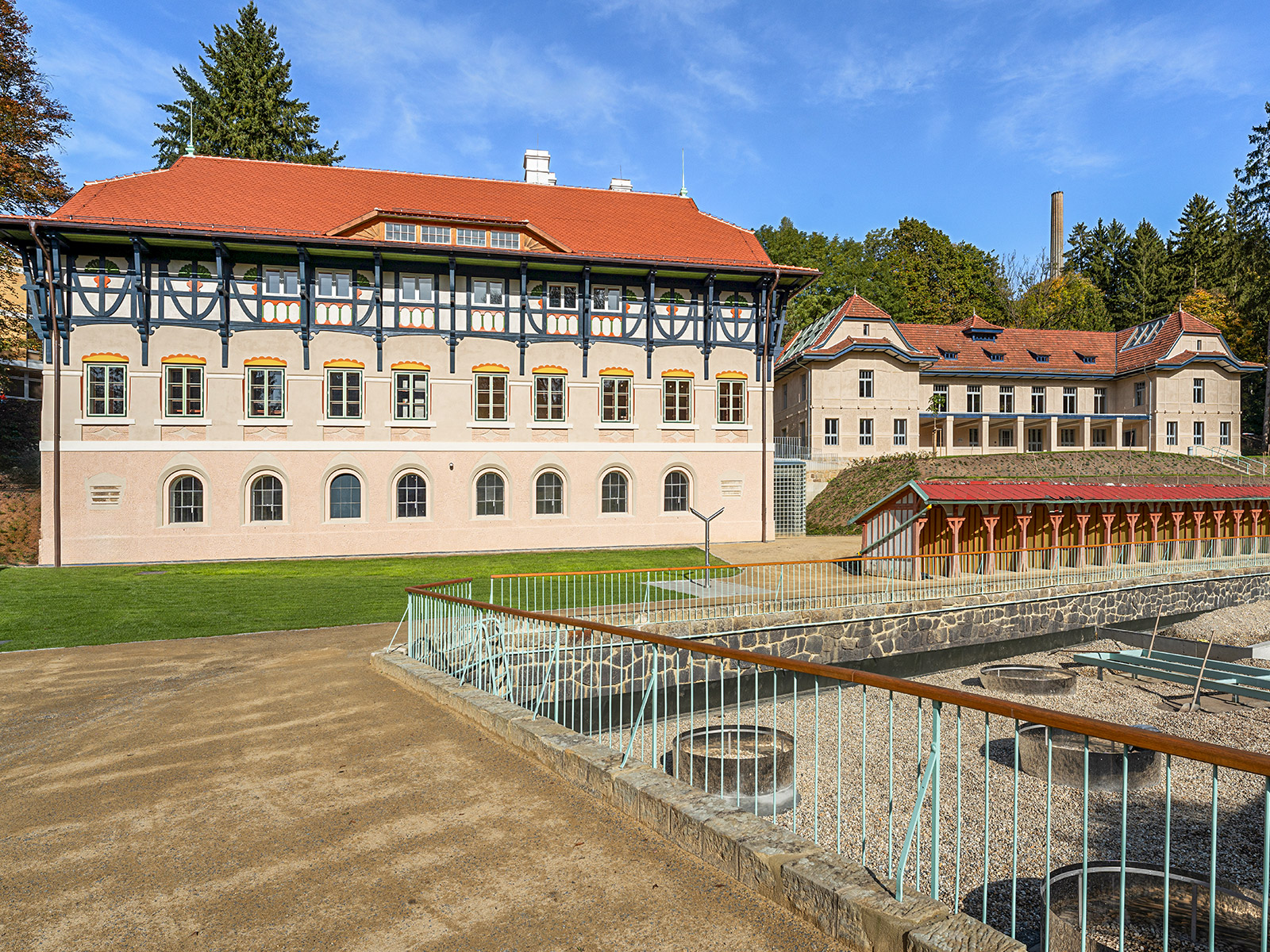 Rekonstrukce Slunečních lázní v Luhačovicích