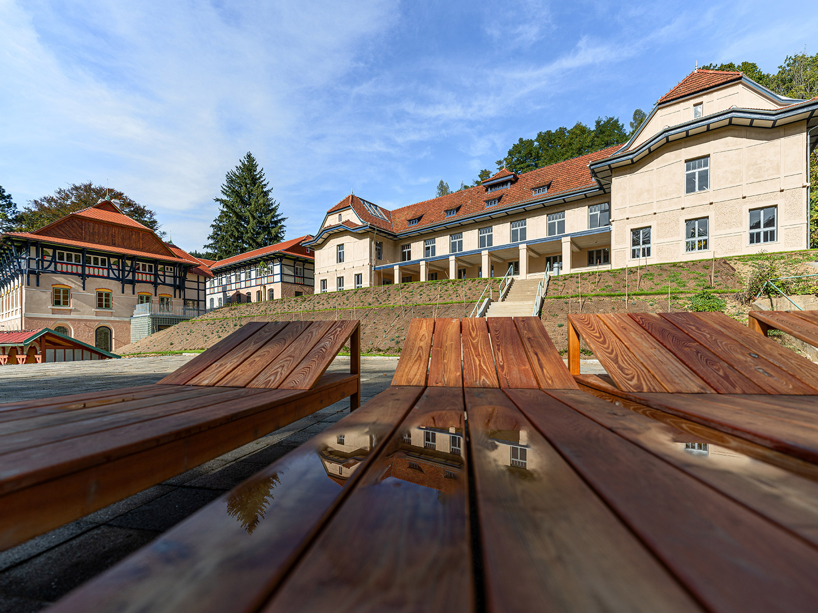 Rekonstrukce Slunečních lázní v Luhačovicích