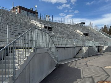 Tribuna E pro biatlonové MS ve Vysočina Areně