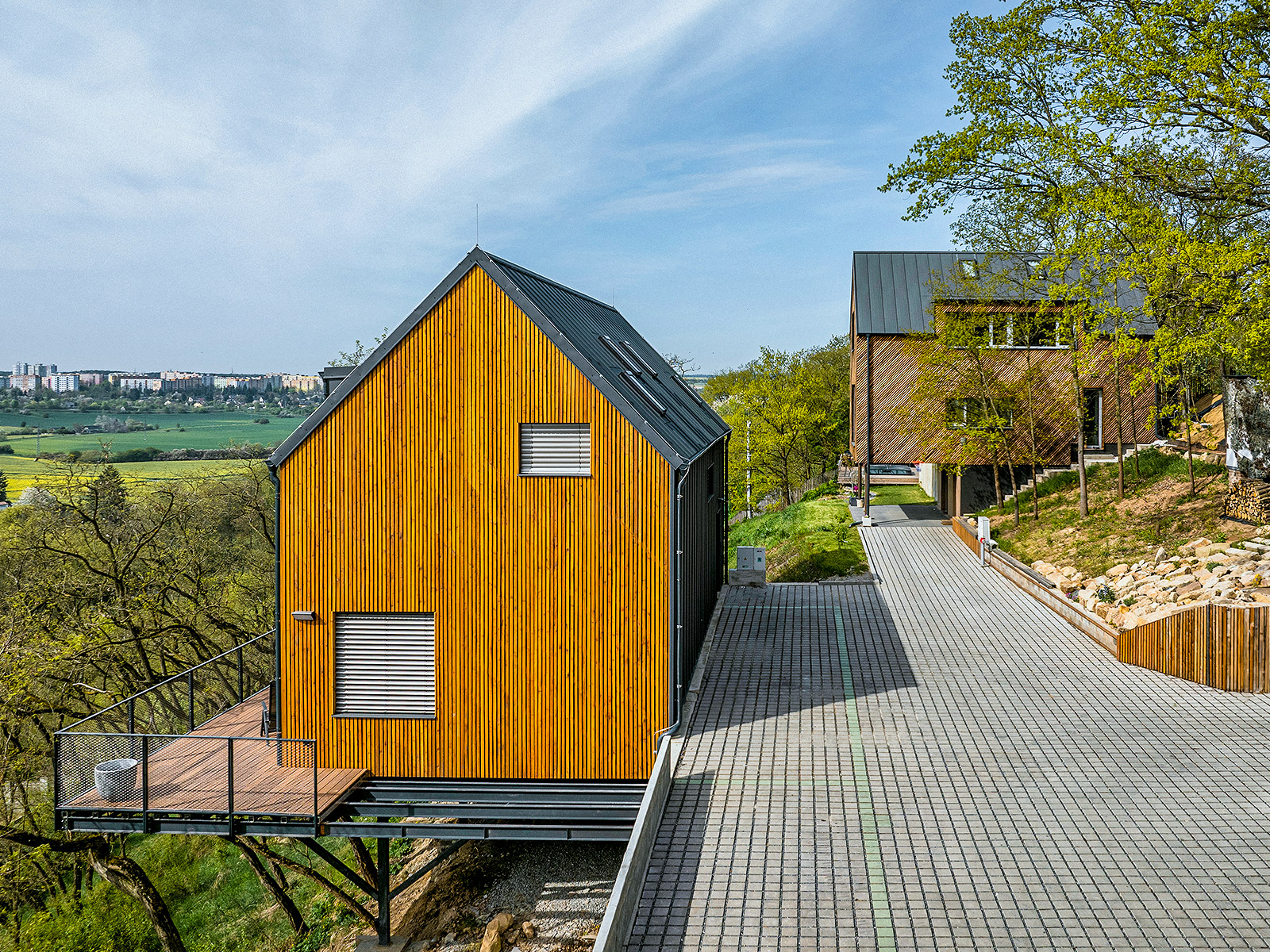 Viničné terasy v Plzni