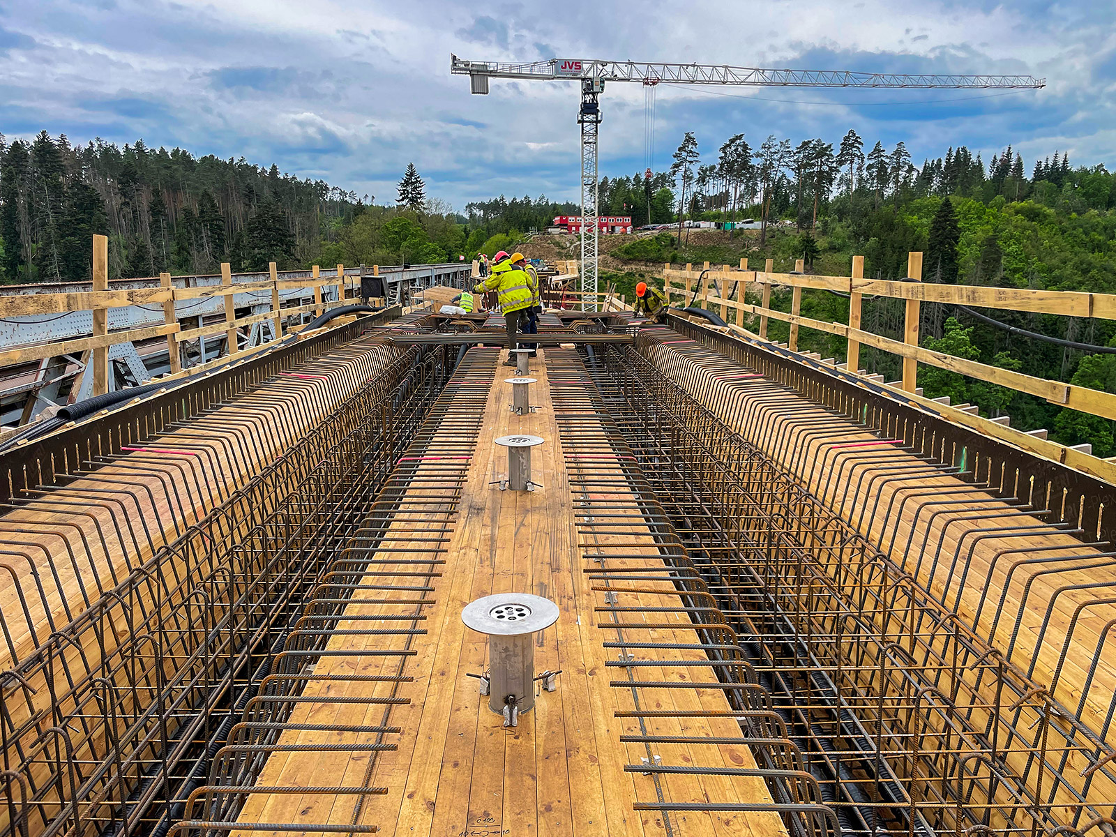 Železniční most Červená nad Vltavou