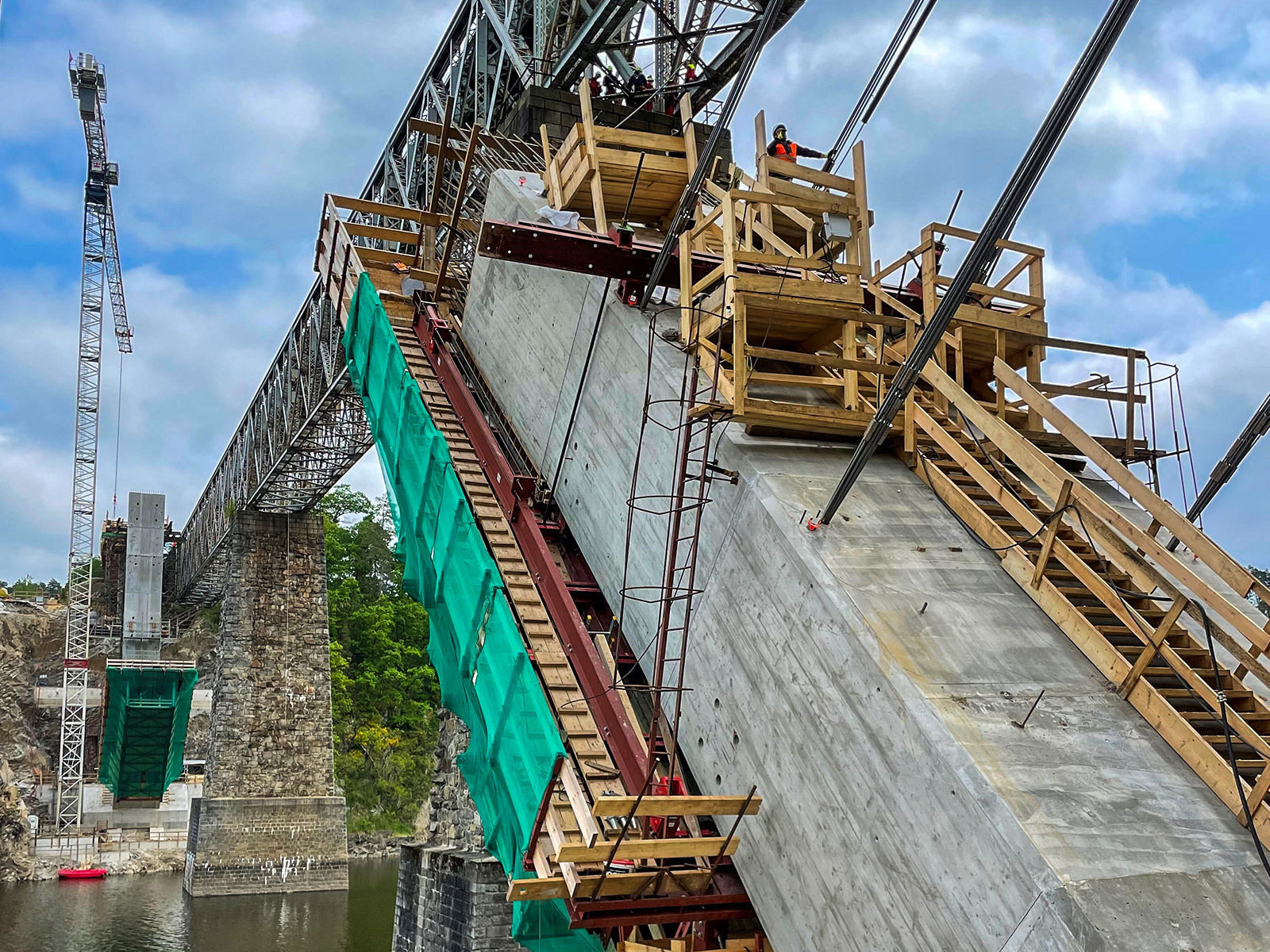 Železniční most Červená nad Vltavou