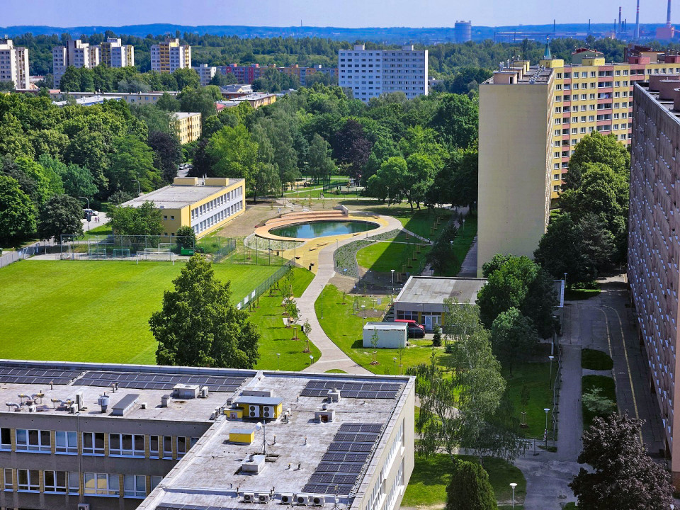 Park a vodní biotop Hrabůvka v Ostravě