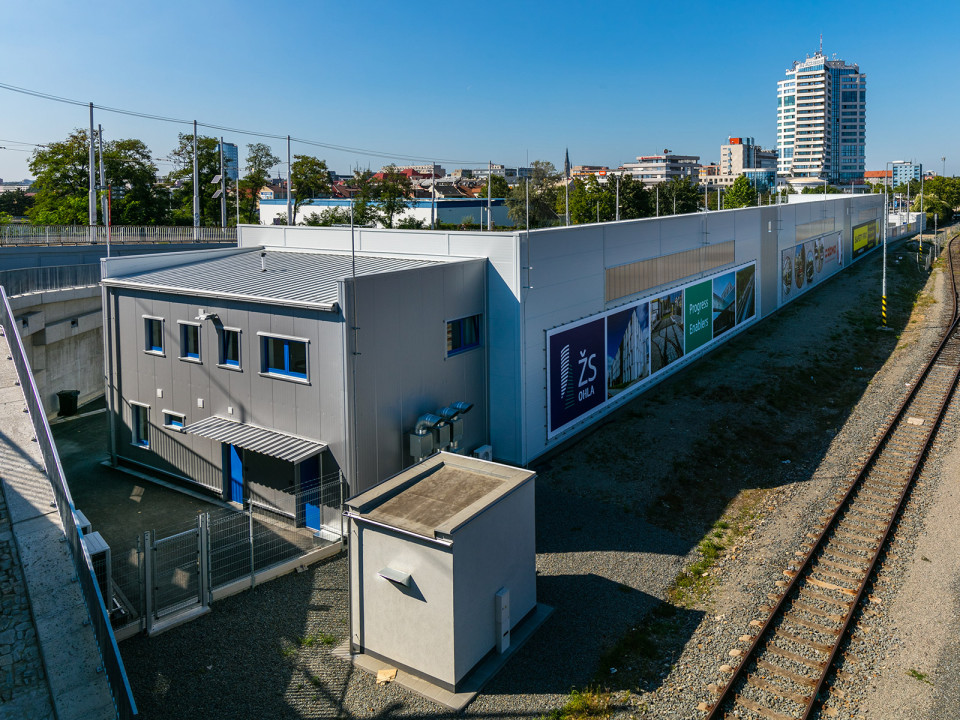 Odstavy tramvají v Jeremenkově ulici v Olomouci