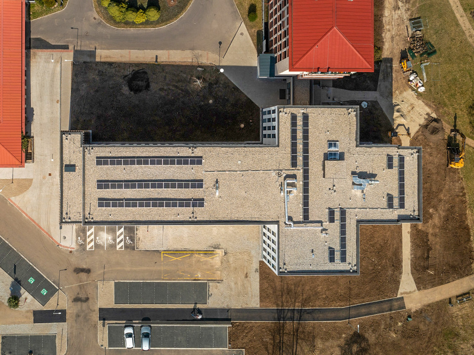 Modulární přístavba pavilonu psychiatrie Nemocnice Ostrov