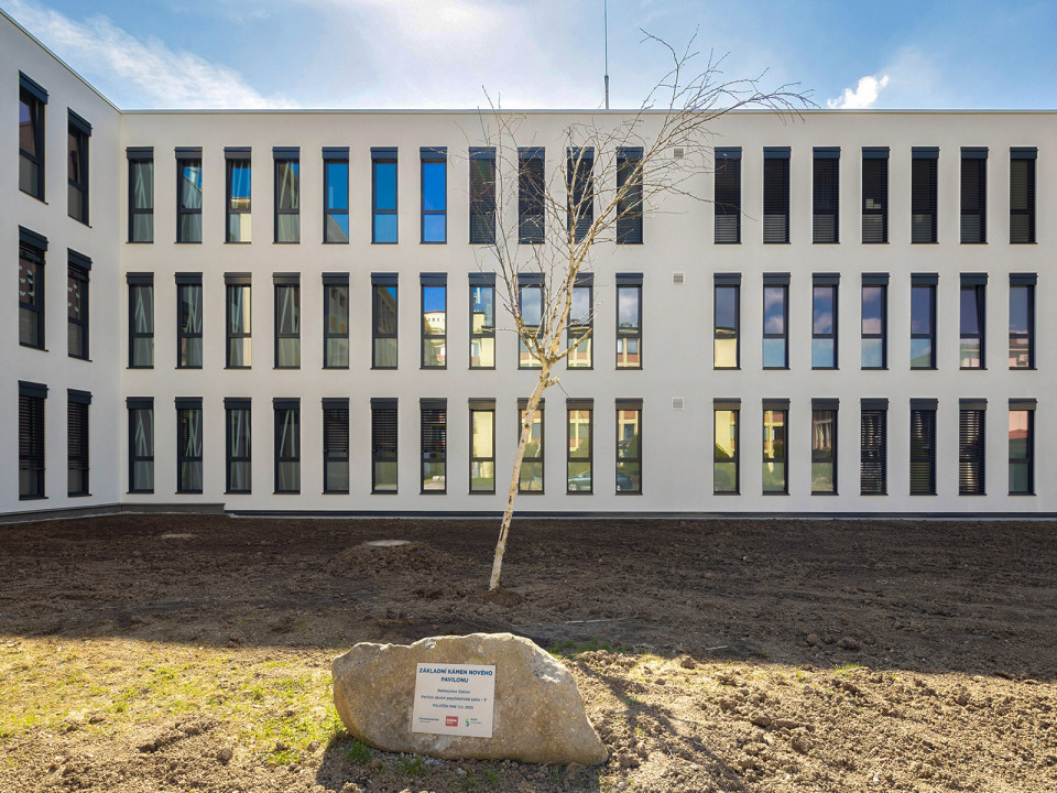 Modulární přístavba pavilonu psychiatrie Nemocnice Ostrov