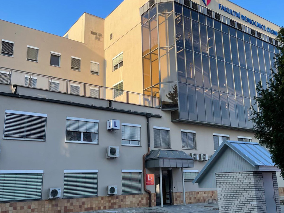 Modernizace budovy L pro transfuzní oddělení v Nemocnici Olomouc
