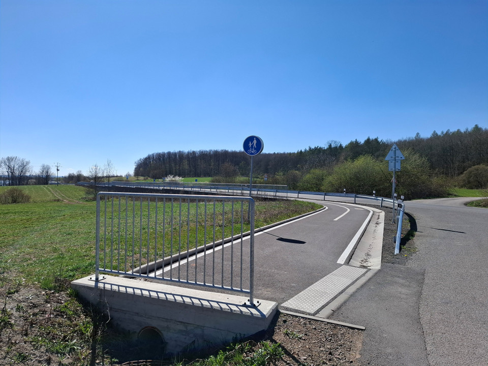 Cyklo okruh Rozkoš – úsek II kolem vodní nádrže Rozkoš