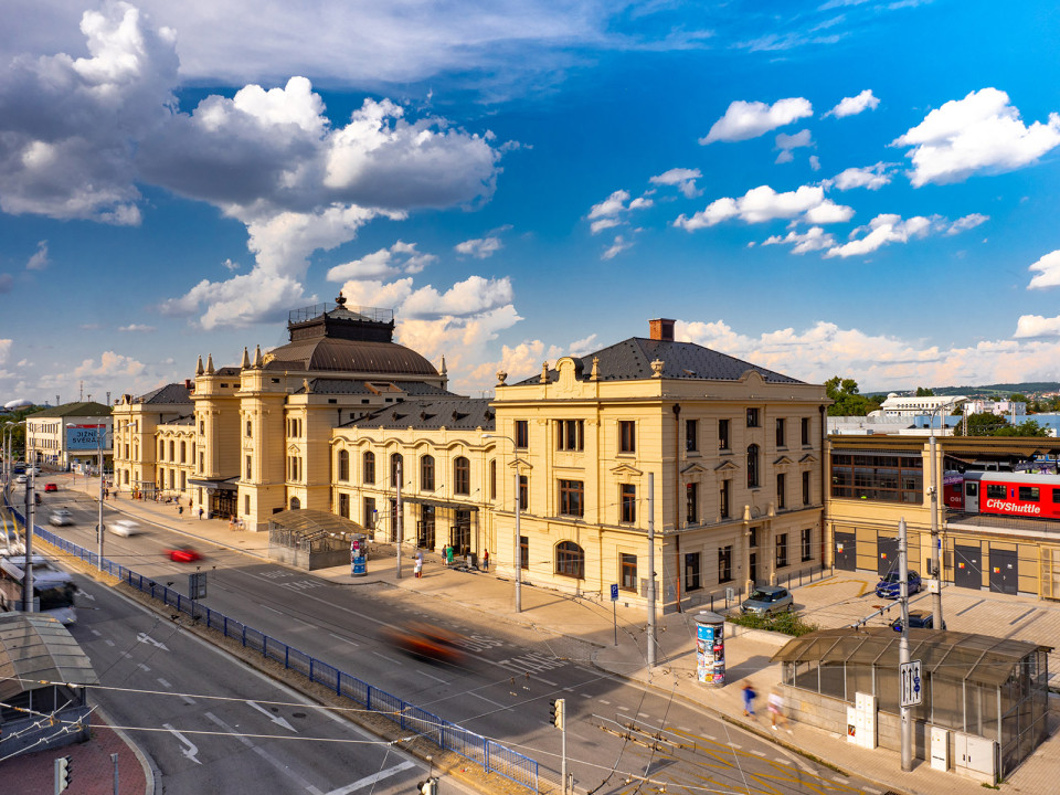 Rekonstrukce výpravní budovy hlavního nádraží České Budějovice