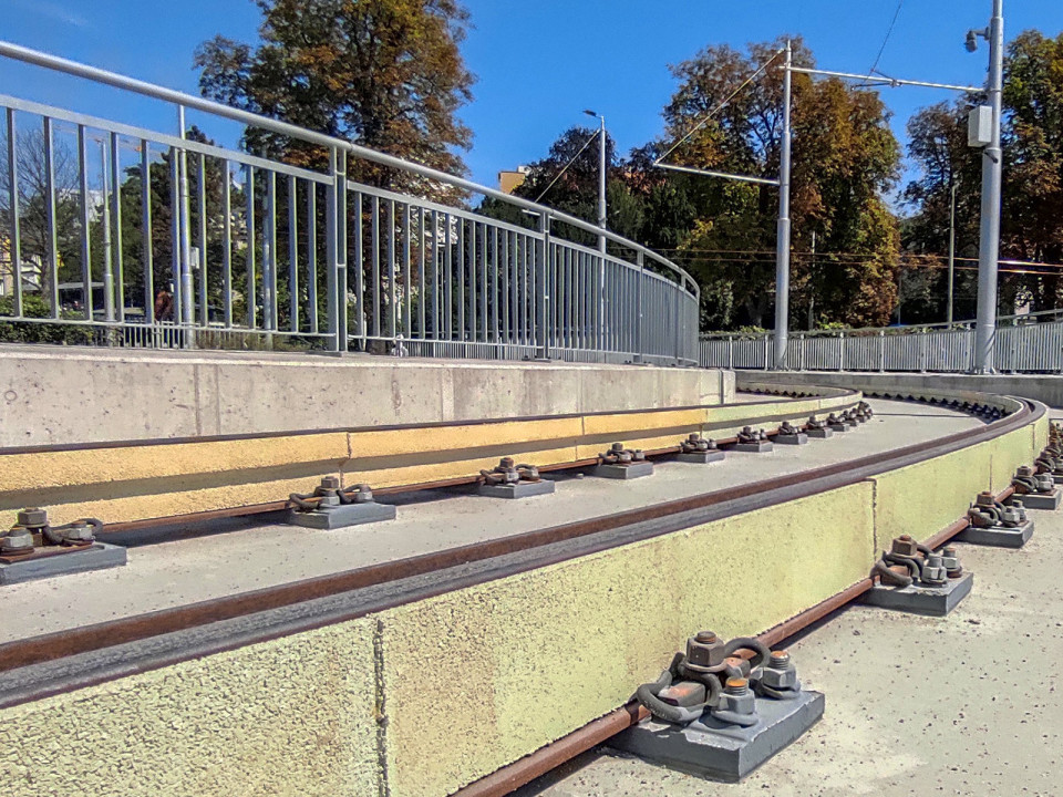 Vratná tramvajová smyčka Brno Pisárky (3. etapa)