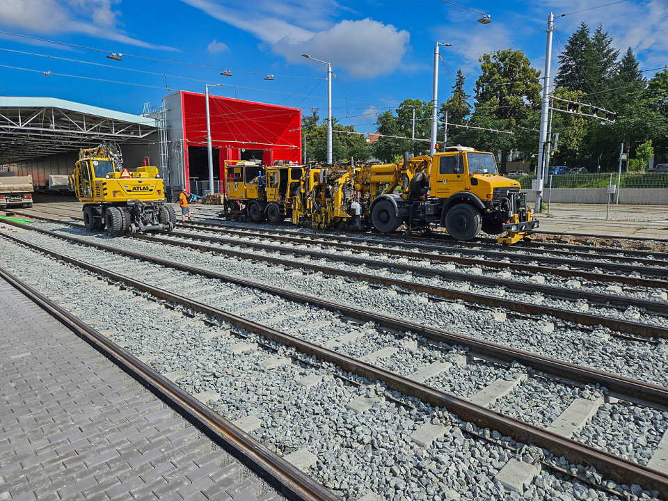Vratná tramvajová smyčka Brno Pisárky (3. etapa)