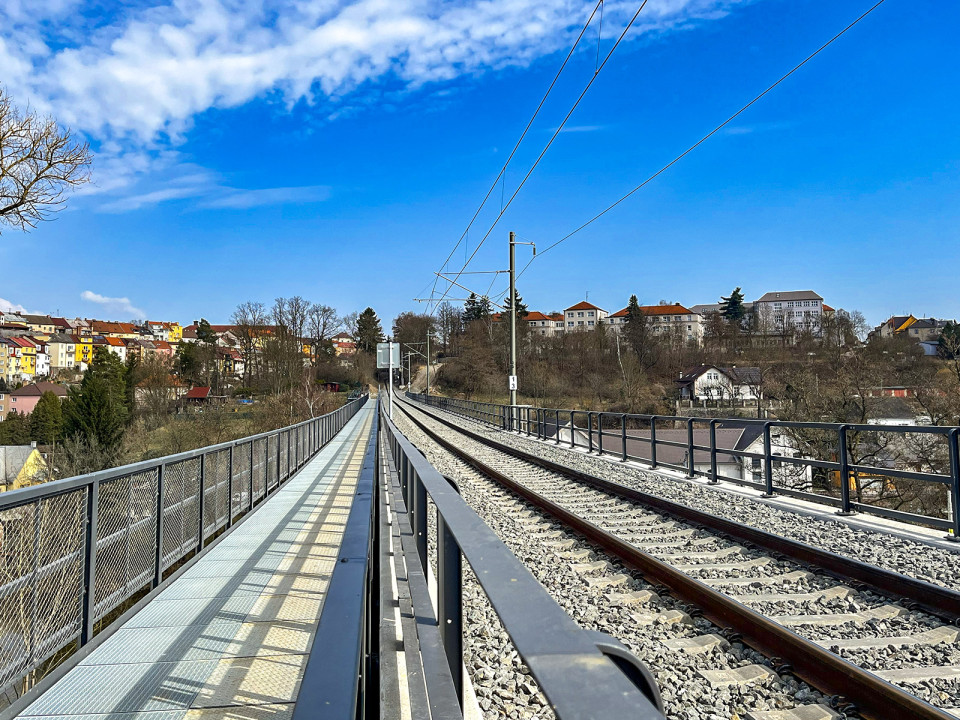 Rekonstrukce mostu v km 1,279 trati Tábor–Bechyně